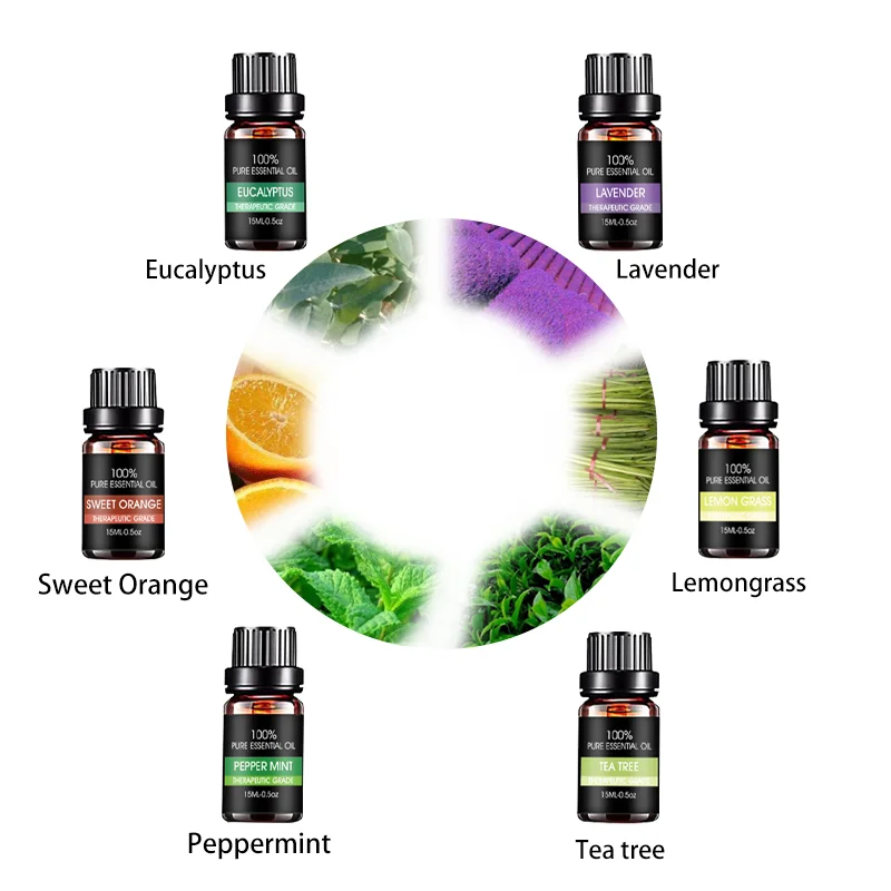 6pc set Aromatherapy Essential Oils, Therapeutic Grade - Image 5