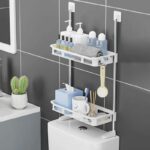 5Pcs Set Shower Caddy Shelf Bathroom Organizer – Rustproof & No Drilling