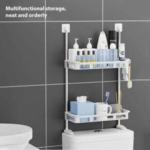 5Pcs Set Shower Caddy Shelf Bathroom Organizer – Rustproof & No Drilling