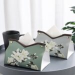 Tissue Box Organizer – Stylish PU Leather Napkin Storage