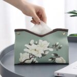 Tissue Box Organizer – Stylish PU Leather Napkin Storage
