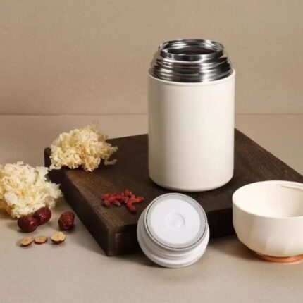 Big Size 1050ml Classic Food Flask Thermos with Foldable Spoon – Keep Food Hot or Cold Longer