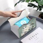 Tissue Box Organizer – Stylish PU Leather Napkin Storage