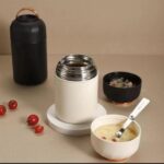 Big Size 1050ml Classic Food Flask Thermos with Foldable Spoon – Keep Food Hot or Cold Longer