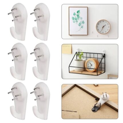 Invisible White Wall Hook Steel Nail