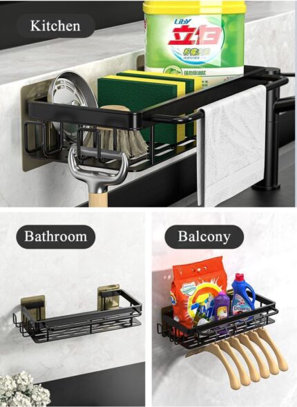 Sink Drain Rack Sponge Organizer