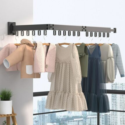 Foldable Wall Mounted Drying Rack Clothes