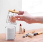 2 Pcs Cotton Pad Holder Jars