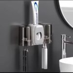 Creative Automatic Toothpaste Squeezer & Toothbrush Holder Set with 2 Cups