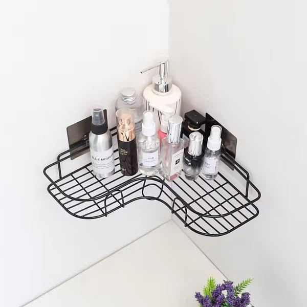 No Drilling Space Saver Iron Made Wall Mount Corner Shower Rack No Drilling Space Saver Iron Made Wall Mount Corner Shower Rack