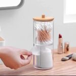 2 Pcs Cotton Pad Holder Jars