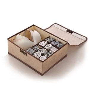 13-Grid Foldable Undergarment Organizer