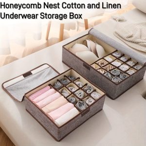 13-Grid Foldable Undergarment Organizer