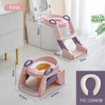 2-in-1 Toilet Trainer Seat with a Ladder and Potty