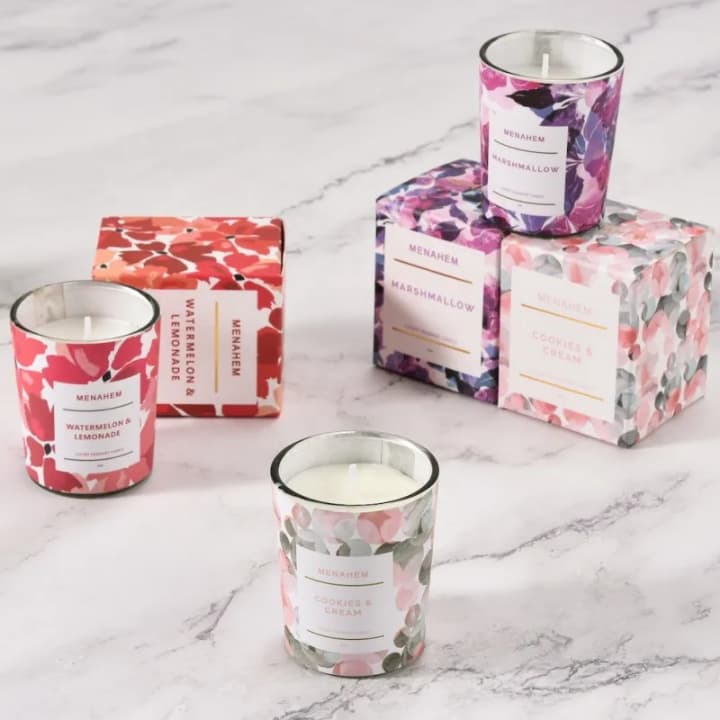 Glass Cup Scented Candles Glass Cup Scented Candles
