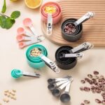 8pcs Multipurpose Measuring Spoons/Cups Kitchen Gadgets Baking Accessories Tools with Stainless Steel Handles