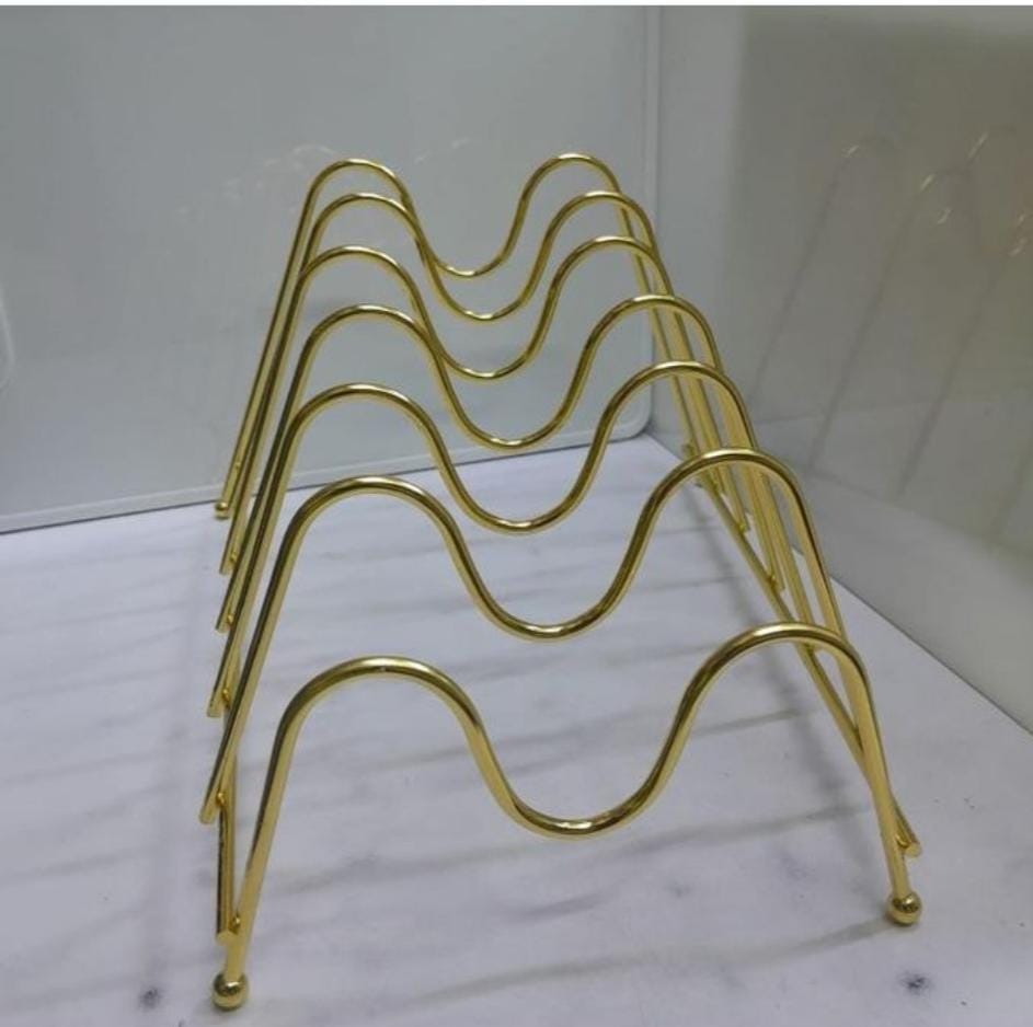 Golden Metallic 6 Plates Holder Golden Metallic 6 Plates Holder