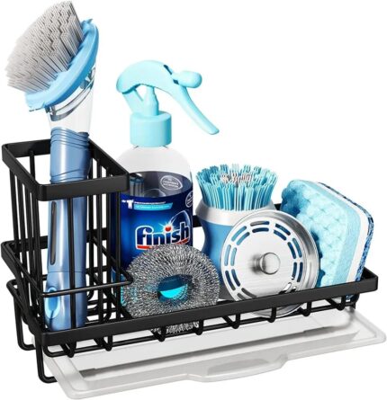 Kitchen Sink Drain Rack Stainless Steel Faucet Holder