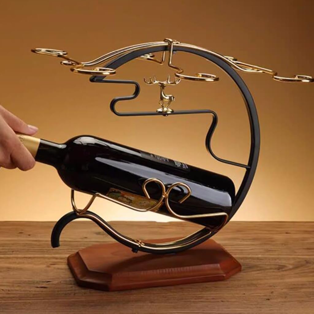 Golden Deer Wine Set Rack Golden Deer Wine Set Rack