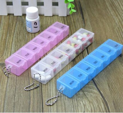 Pill Box Organiser Medicine Tablet Storage Dispenser
