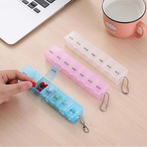 Pill Box Organiser Medicine Tablet Storage Dispenser