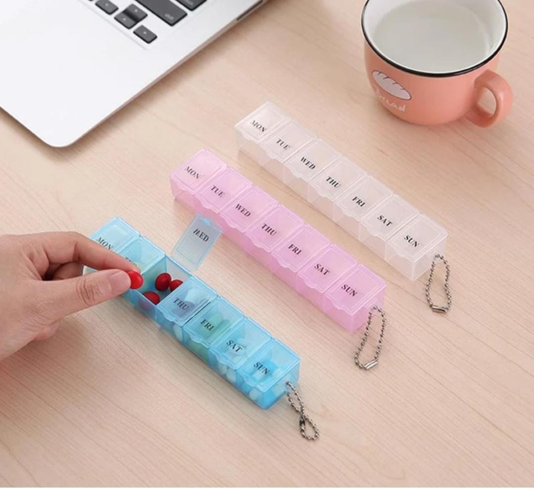 Pill Box Organiser Medicine Tablet Storage Dispenser