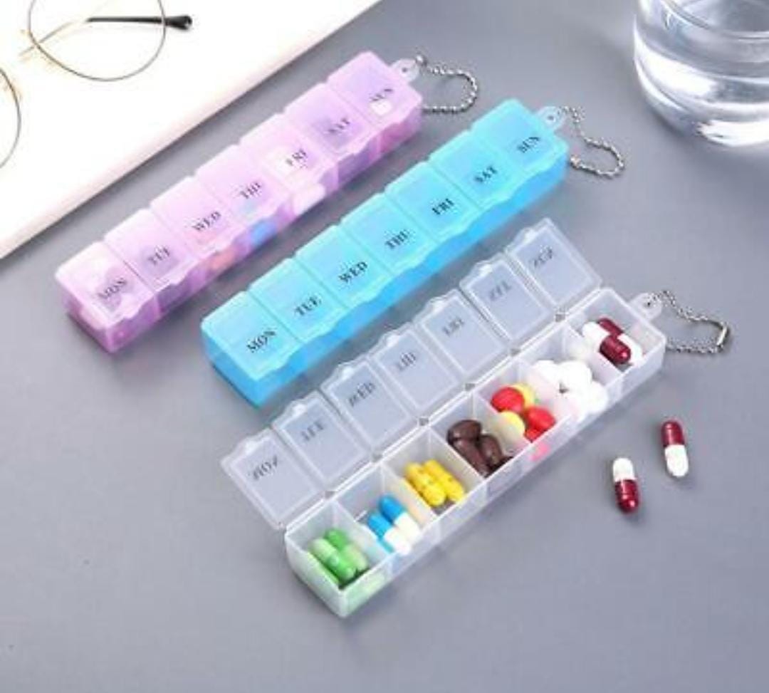 Pill Box Organiser Medicine Tablet Storage Dispenser