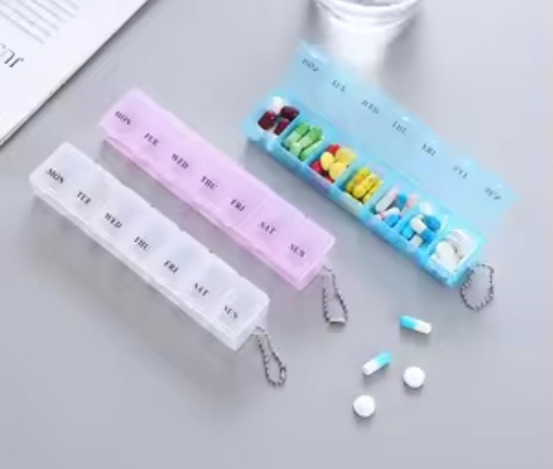 Pill Box Organiser Medicine Tablet Storage Dispenser