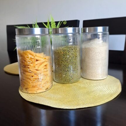 glass storage jars