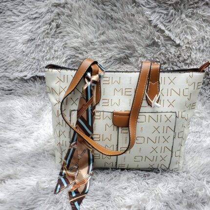 Luxury Leather Print Tote Bag