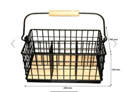 Cutlery Organizer with Bamboo Base