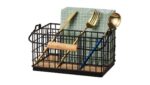 Cutlery Organizer with Bamboo Base