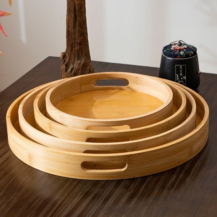 Multifunctional Big Sized 4 in 1 Bamboo Trays Multifunctional Big Sized 4 in 1 Bamboo Trays