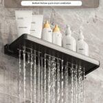 Foldable Shelf Space Saving Shower Rack Organizer