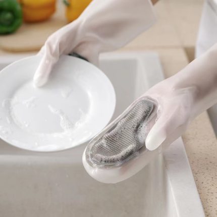 Reusable Silicon Wash Gloves