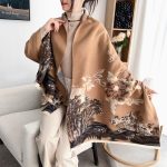 Luxury Floral Print Scarf