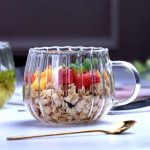 Petal Shaped Borosilicate Glass Mug