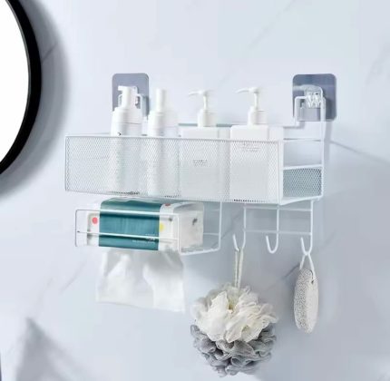 Mesh Bathroom Rack Organizer