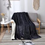 Double Layer Sherpa Throw Blanket