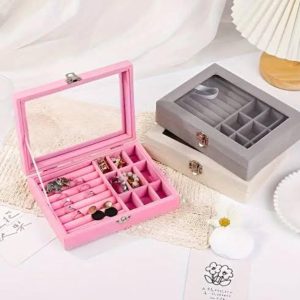 portable velvet jewellery box
