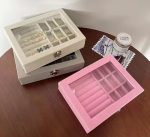 portable velvet jewellery box