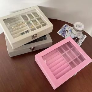 portable velvet jewellery box