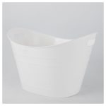 Large Capacity White Ice Bucket