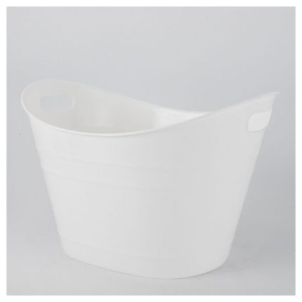 Large Capacity White Ice Bucket
