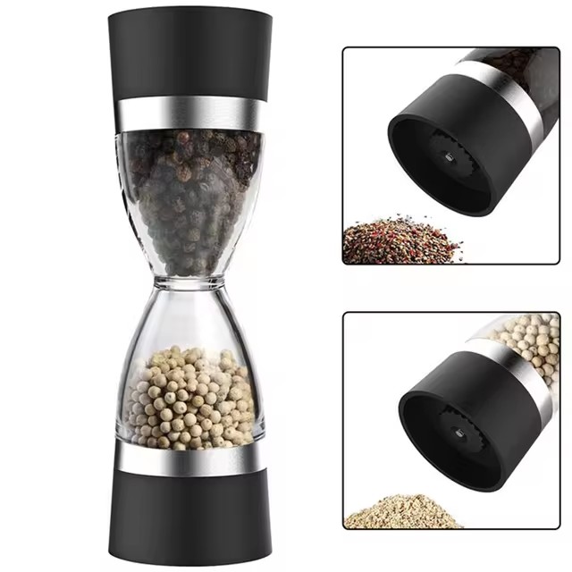 Hour Glass 2 in 1 Dual Salt Pepper Mills Hour Glass 2 in 1 Dual Salt Pepper Mills