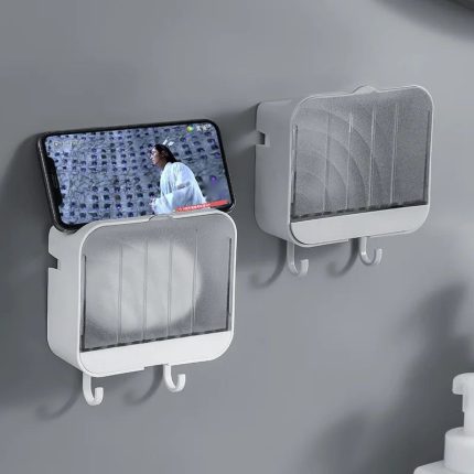 Soap Dish Holder with Case and Hooks