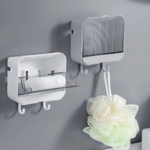Soap Dish Holder with Case and Hooks