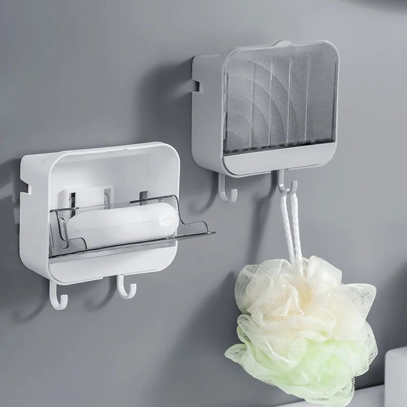 Soap Dish Holder with Case and Hooks