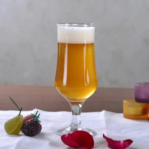 Red Cherry Hurricane Glass