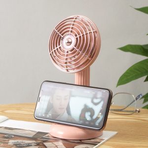 Small Retro Handheld Desktop Rotatable Fan